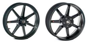 BST Wheels - BST MAMBA TEK 7 Spoke Carbon Fiber Wheel Set [6.0" Rear]: SPOKE WHEEL SET [6.0" REAR]: BMW S1000R/RR, M Package '19+ - Image 1
