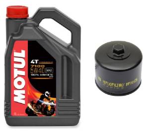 Motul - Motul 7100 5W-40 4T Oil Change Kit: BMW S1000RR '10-'19, S1000R '14+, S1000XR '15+ - Image 1