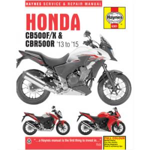 Haynes Books - Haynes Motorcycle Repair Manual: Honda CB/R500F/X/F/R '13-'15 - Image 1
