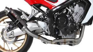 Mivv Exhaust - Mivv GP Black Stainless Full Exhaust: Honda CB650F '14-'18 - Image 1