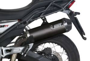 Mivv Exhaust - Mivv Oval Carbon Fiber Slip-on Exhaust: Moto Guzzi V85 TT (19-22) - Image 1