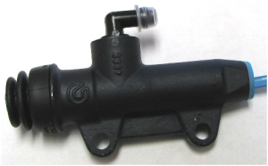 Brembo - Brembo Rear Brake Master Cylinder PS 13C 90" Inlet on Side, Rear, Black - Image 1