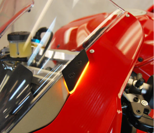 New Rage Cycles - NCR DUCATI PANIGALE V2 MIRROR BLOCK OFF TURN SIGNALS - Image 1