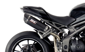 SC Project - SC Project Oval High Mount Exhaust: Triumph Speed Triple R/RS - Image 1