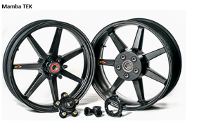 BST Wheels - BST MAMBA TEK 7 STRAIGHT SPOKE WHEEL SET [6" REAR]: Aprilia RSV4/R/RR/Factory / Tuono 1000R/Factory/1100R/ RSV 1000R/Factory - Image 1
