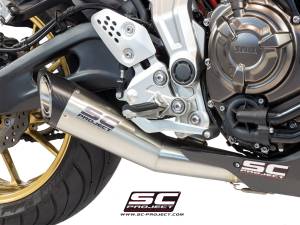 SC Project - SC Projects S1 Exhaust - Yamaha FZ-07 '14-'18 / MT-07 '15-'20 - Image 1