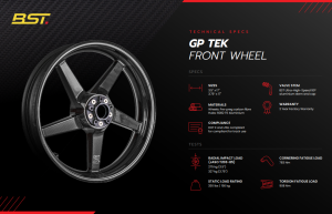BST Wheels - BST GP TEK Race Wheelset  -  Aprilia RSV-R [6" Rear]  (2016-2021) Track Use Only - Image 1
