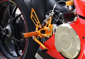Sato Racing - Sato Racing Adjustable Billet Rearsets: Ducati Panigale V4R - '18+ - Image 1