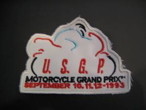 Motowheels - 1993 U.S. Motorcycle Grand Prix Patch - Image 1