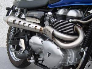 Zard - ZARD High Mount 2-1 SS/SS Full System: Triumph Scrambler Carburetor - Image 1