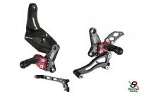 Hand & Foot Controls - Foot  Controls - Bonamici Racing - Bonamici Adjustable Billet Rearsets: Ducati Streetfighter 848-1098