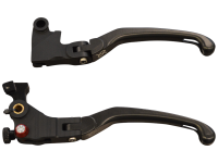 Hand & Foot Controls - Hand Controls - Bonamici Racing - Bonamici Racing Alloy Folding Lever Set [Black]: Ducati 848-1098-1198, HM, Monster S4RS-1200, MTS 1200, Panigale V4-1299-1199-1299-V4-V2, Diavel/X, SF V4