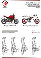 Ducabike - Ducabike Adjustable Billet Rear Sets: Ducati Monster 1200/S '17+, Monster 821 18+ Supersport '17+ - Image 4