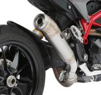 Mivv Exhaust - MIVV Ghibli Stainless Steel Slip-On Racing Exhaust: Ducati Hypermotard 821/SP (13-15) - Image 5