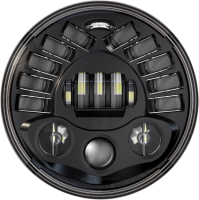 JW Speaker Adaptive 7 inch LED Headlight BLACK