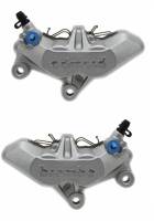 BREMBO 4 Pad Axial Caliper Set [65mm Mount]: Silver