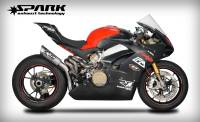 Exhaust - Full Systems - Spark - SPARK DUCATI PANIGALE V4 "GRID" TITANIUM SEMI-FULL EXHAUST SYSTEM Made in Italy