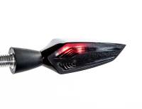 Electrical, Lighting & Gauges - Turn Signals - Motogadget - Motogadget m.Blaze Edge LED Turn signal, Black Housing /Tinted Lens [Sold Individually] Rear Right
