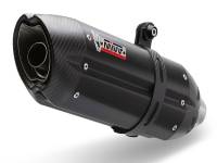 MIVV Suono Black Stainless with Carbon Cap Exhaust: Ducati Multistrada 1200 '10-'14