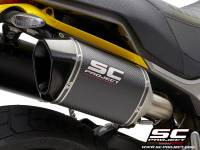 SC Project - SC Project MTR Carbon Fiber Slip-On: Ducati Scrambler 1100 - Image 1