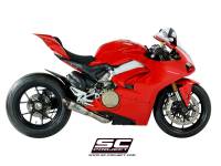 SC Project - SC Project S1 Titanium w/Carbon Cap Exhaust: Ducati Panigale V4/S/R - Image 2