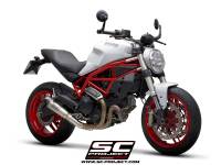 SC Project - SC Project S1 Titanium w/Carbon Cap Exhaust: Ducati Monster 797 - Image 2