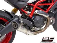 SC Project - SC Project S1 Titanium w/Carbon Cap Exhaust: Ducati Monster 797 - Image 1