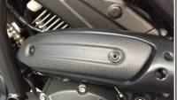 Shift-Tech Carbon Fiber Exhaust Matte Heat Guard: Scrambler 803, Monster 797