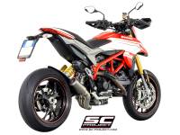 SC Project - SC Project CR-T Titanium Slip On Exhaust: Ducati Hypermotard 821-939 - Image 3