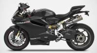 Zard - ZARD 2-1-2 Underseat Full Titanium Exhaust System With Gold Finish End-Caps: Ducati Panigale 1199 - Image 4
