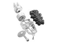 SW-Motech EVO Adjustable Foot Peg Kit: Ducati Scrambler. Sixty2, Hypermotard 939-950, Multistrada 950-1200-1260 