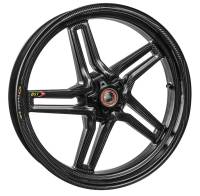 BST Wheels - BST Rapid Tek Carbon Fiber 5 Split Spoke Wheel Set [6.0" Rear]: BMW S1000R '14-'21,S1000RR '09-'22 - Image 2