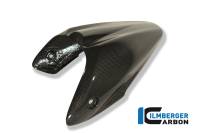 Ilmberger Carbon Fiber Passenger Seat Cover: Ducati Monster 696-796-1100
