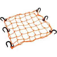 Adjustable Cargo Net 15" Square: Orange