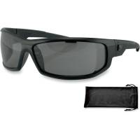 Bobster AXL Sunglasses: Gloss Black - Smoke