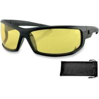 Accessories - Sunglasses - Bobster Eyewear - Bobster AXL Sunglasses: Gloss Black - Yellow