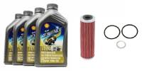 Shell - Shell Advance 4T 15W50 Ultra Synthetic Oil Change Kit: Ducati Panigale Series - Image 1