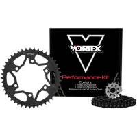 Vortex Black Chain Kit [Stock Gearing]: Honda CBR500R