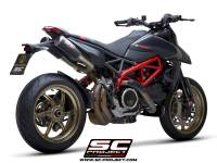 SC Project - SC Project CR-T M2 Carbon Fiber Slip-On Exhaust: Ducati Hypermotard 950/SP - Image 4