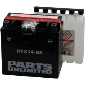 Parts Unlimited AGM Maintenance-Free Battery: BMW R1250GS, R1200GS, F800GS, F700GS, R nineT