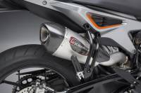 Yoshimura Alpha T Stainless Steel with Carbon Fiber Slip-on Exhaust: KTM Duke 790
