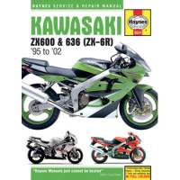 Tools, Stands, Supplies, & Fluids - Haynes Books - Haynes Motorcycle Repair Manual: Kawasaki ZX6R, ZX600, 636 '95-'02