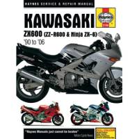 Haynes Books - Haynes Motorcycle Repair Manual: Kawasaki ZX-6, ZZ-R600 '90-'06