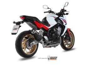 Mivv Exhaust - Mivv GP Carbon Fiber Full Exhaust: Honda CB650F '14-'18 - Image 2