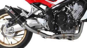 Mivv GP Carbon Fiber Full Exhaust: Honda CB650F '14-'18