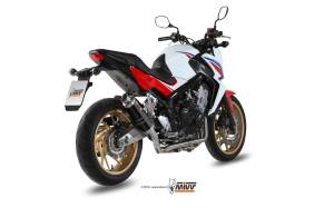 Mivv Exhaust - Mivv GP Black Stainless Full Exhaust: Honda CB650F '14-'18 - Image 3