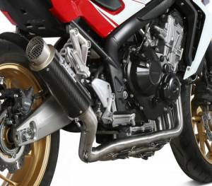 Mivv GP Pro Carbon Fiber Full Exhaust: Honda CB650F '14-'18