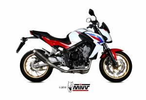 Mivv Exhaust - Mivv GP Pro Black Stainless Full Exhaust: Honda CB650F '14-'18 - Image 2