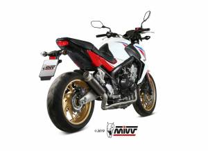 Mivv Exhaust - Mivv GP Pro Black Stainless Full Exhaust: Honda CB650F '14-'18 - Image 3