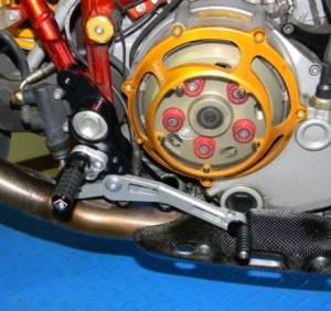 Ducabike - Ducabike Billet Rearsets: Hypermotard 1100/1100 EVO, MTS 620/1000/1100 [Folding Pegs/CF Heel Guards] - Image 7